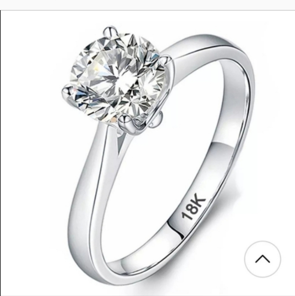 2.0CT.) LAB CREATED D1AMEND. 18k gold plated Stainless Steel